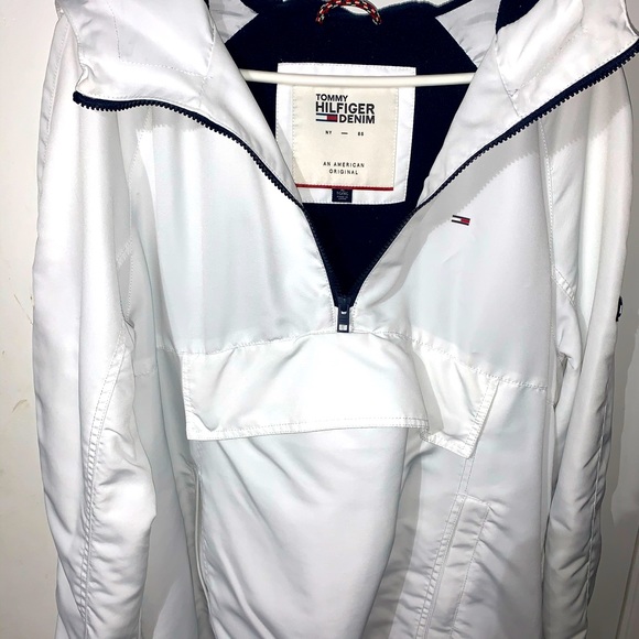 XL Tommy Hilfiger Half Zip Jacket w/ Hood - Picture 1 of 4